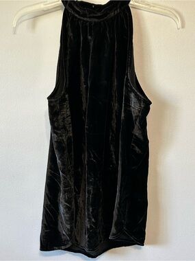 Loft Whimsigoth Crushed Velvet halter top